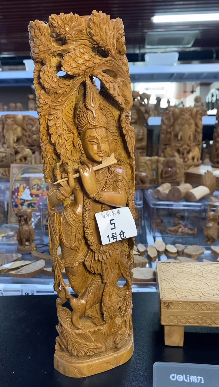 檀香木其他工艺品天女 607克 1号仓5