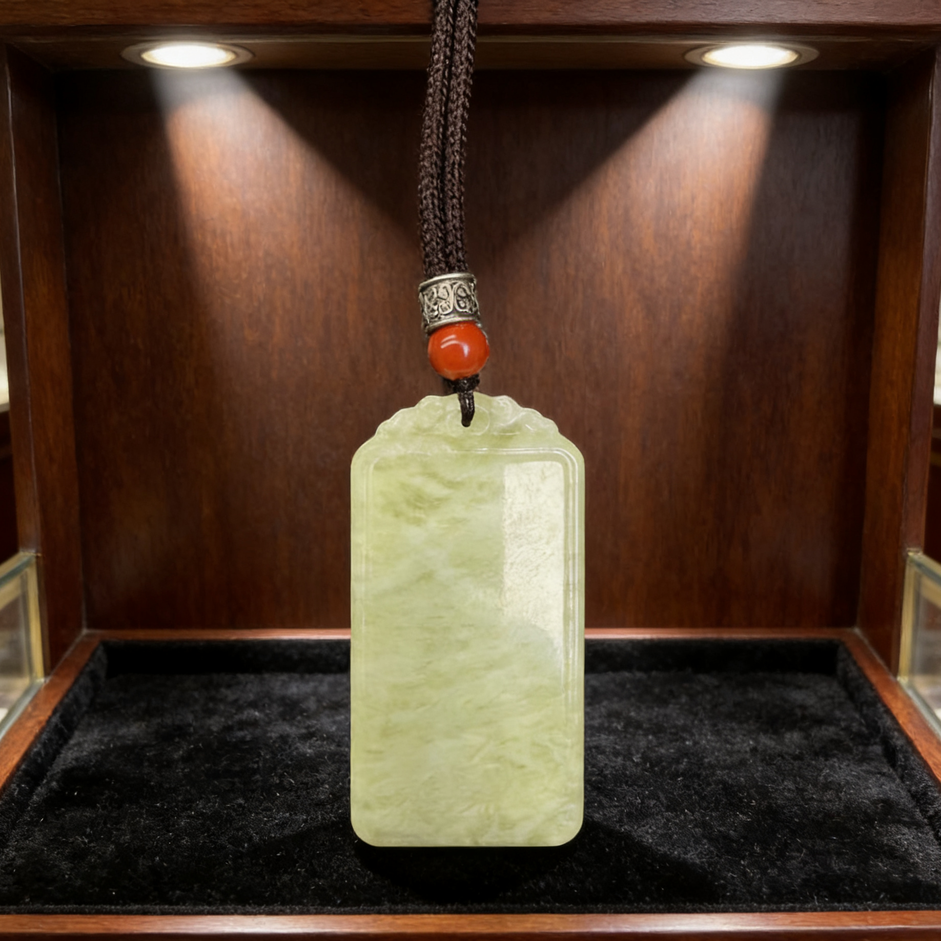 【倩倩爆品】天然辽玉龙冰纹双生玉料无事牌35X70 多样性发其一 A34