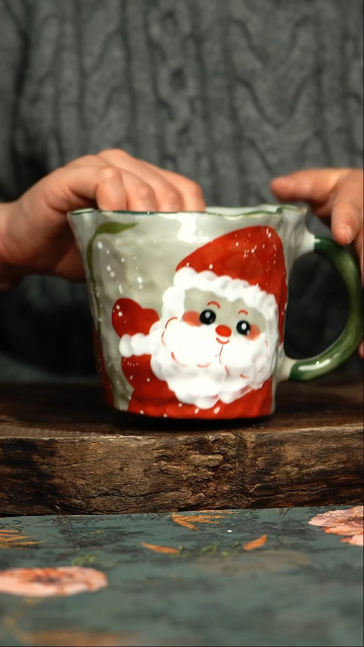 【闪购商品】杯釉下彩手工手绘同款陶器