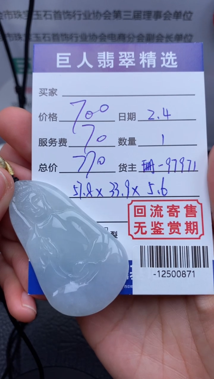 【闪购商品】翡翠颈饰未镶嵌多人-12500871