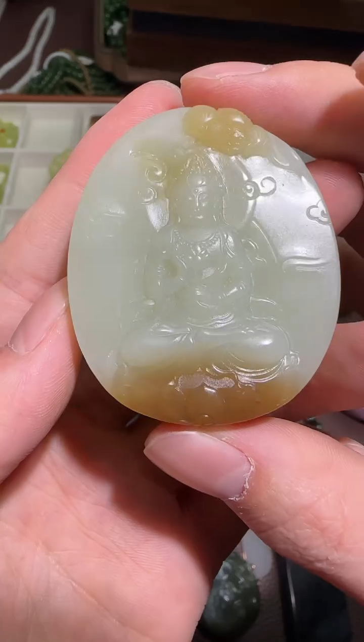 【闪购商品】和田玉【钰215】35未镶嵌9007