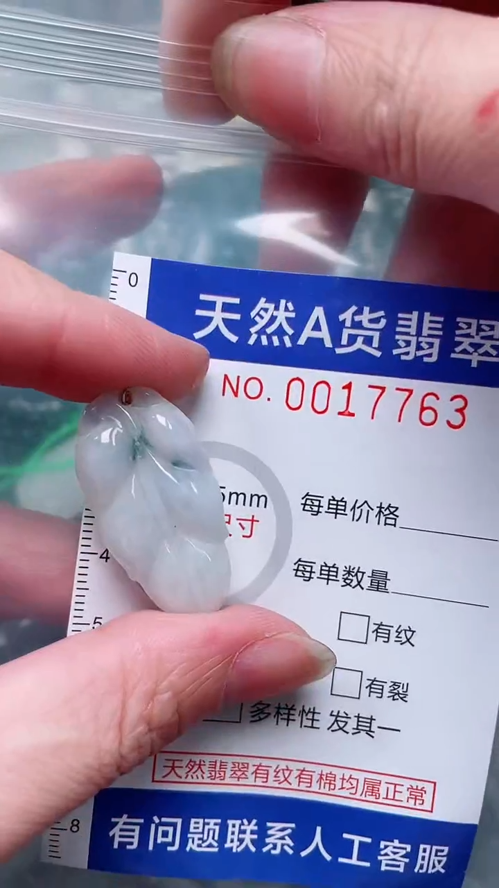 翡翠未镶嵌吊坠(赠链)1