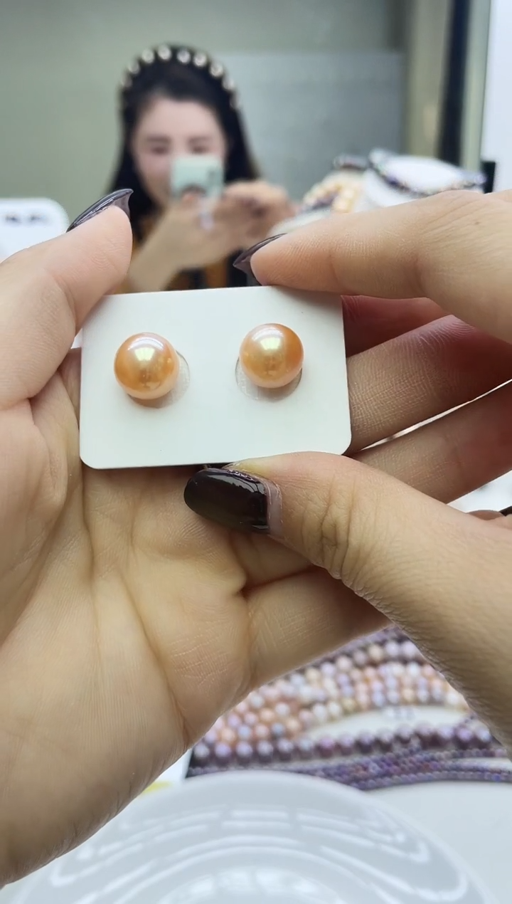 未镶嵌裸珠淡水珍珠中国红裸珠