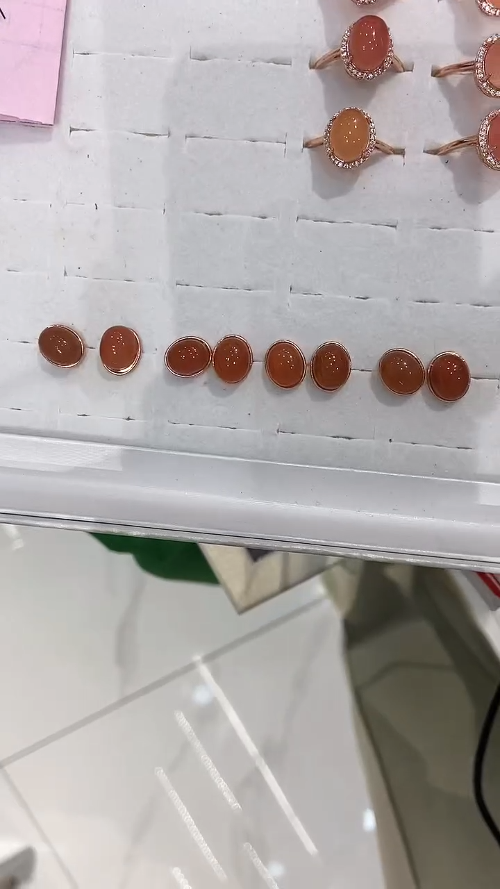 未镶嵌南红玛瑙耳饰1581119zj 南红耳钉