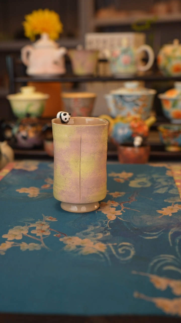 【闪购商品】贰鱼系列 趴趴熊手握杯