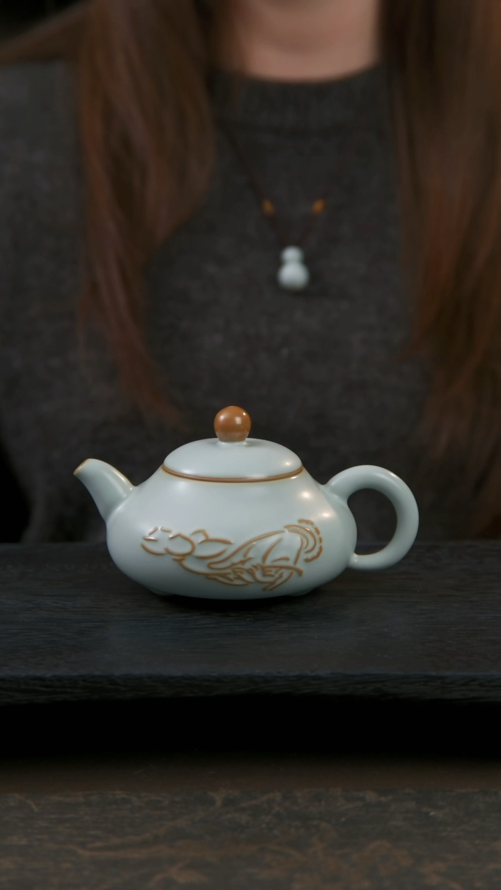 【闪购商品】杯拈花手禅缘茶壶1仅有开片工艺