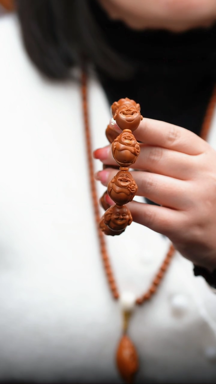 【闪购商品】橄榄核手串/手链八宝弥勒