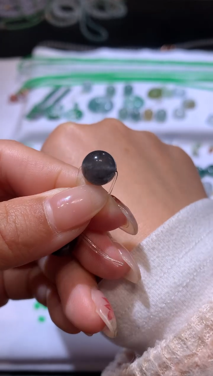 【闪购商品】定制翡翠未镶嵌9.9*珠子7200+720