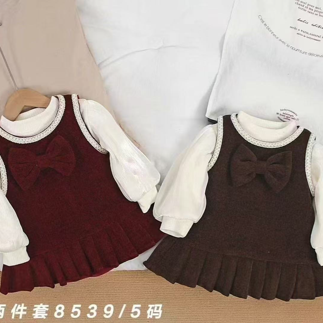 韩版女童时尚休闲连衣裙