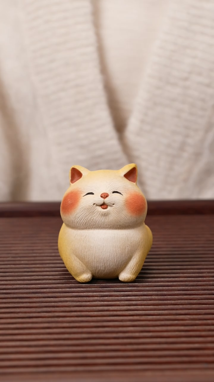 【闪购商品】紫砂茶宠紫砂萌猫