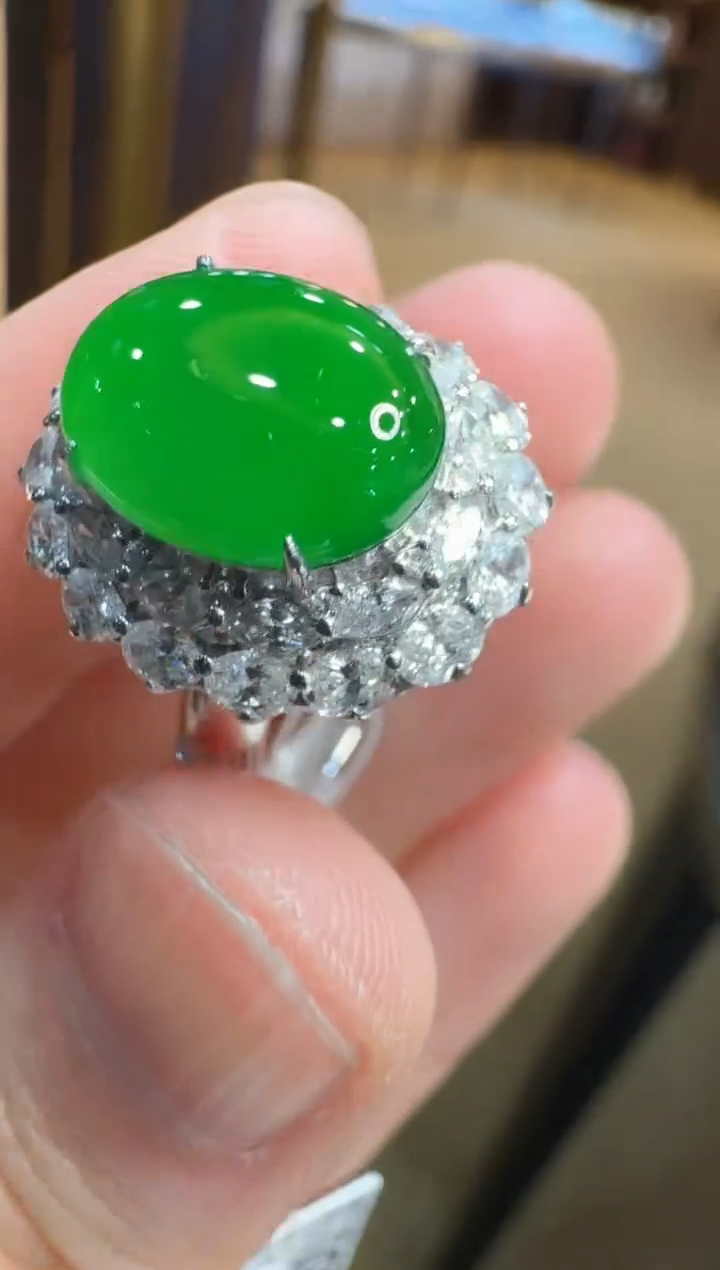 【闪购商品】翡翠戒指18K金镶嵌多样性团购发一件