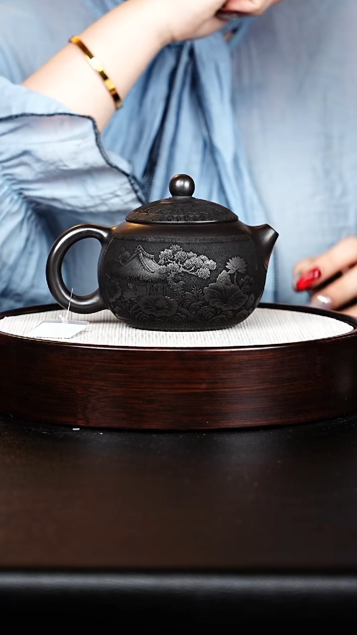 茶壶紫砂西施石黄