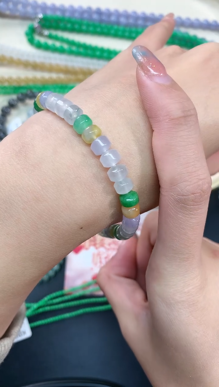 【闪购商品】翡翠手链未镶嵌手串A4|5800