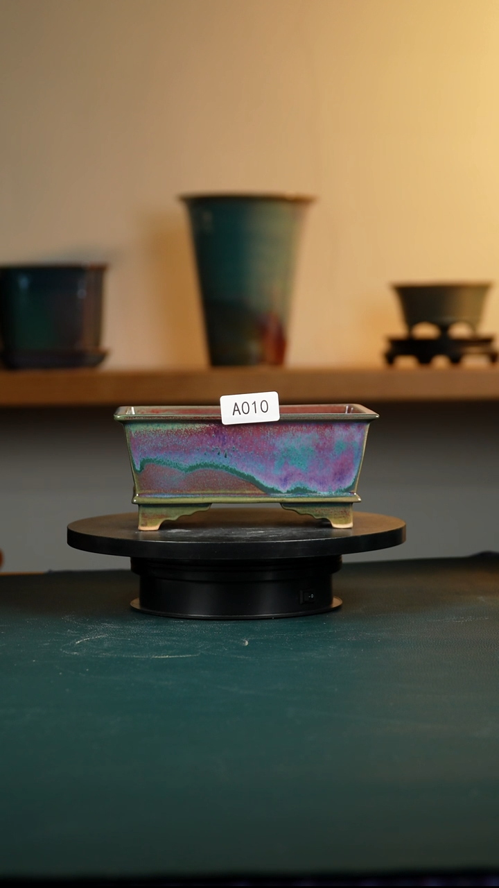 玉**哥010窑变长方花盆8/6/18.5/16.5/13/11.5 