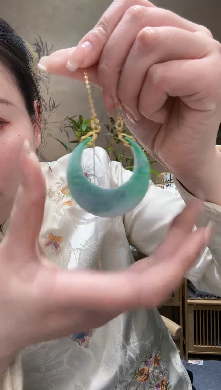 【闪购商品】翡翠耳饰未镶嵌吊坠