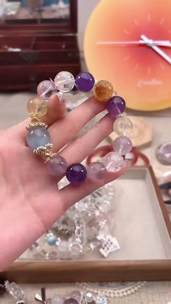 【闪购商品】水晶手链未镶嵌多样性发货发其一颜色微差