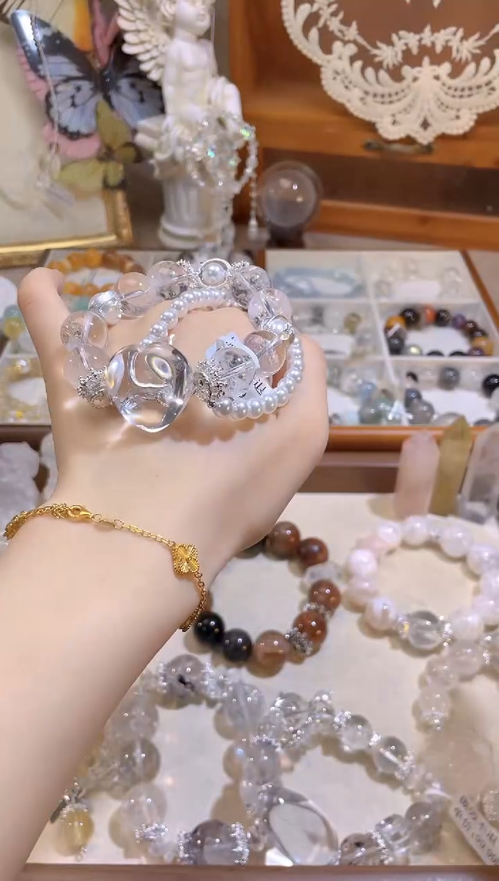 【水晶流浪】95爱心白水多样性发货