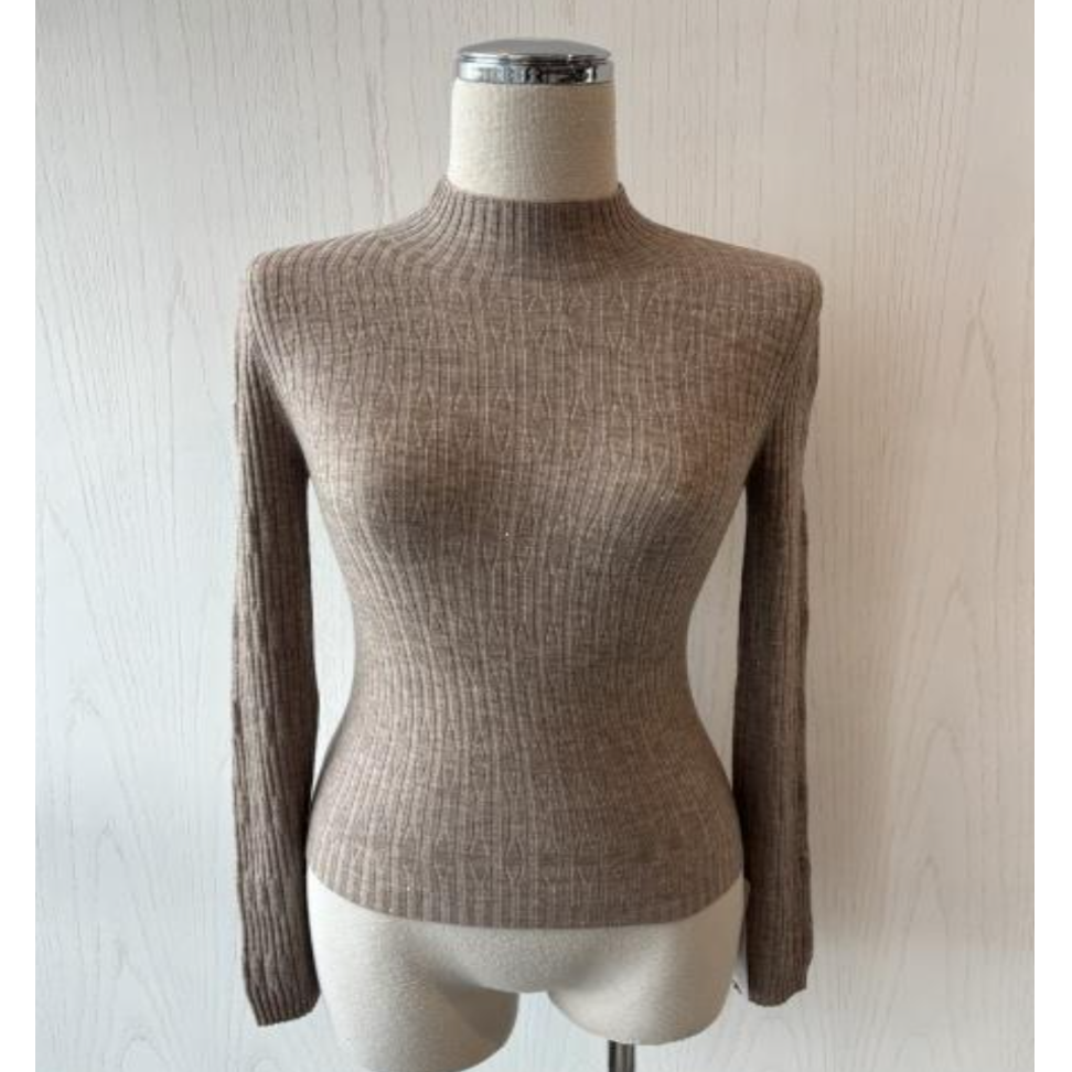 limil/丽米儿三色星空闪耀烟管领肌理针织衫938045