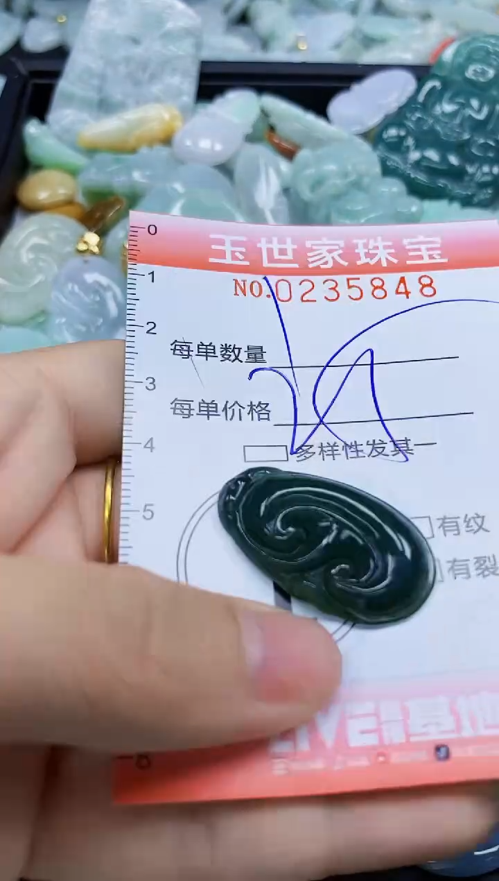 翡翠未镶嵌颈饰闪购0235848