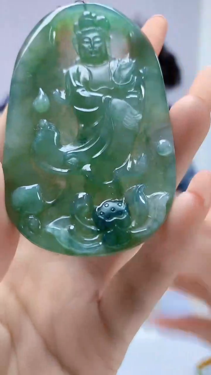 【闪购商品】定制翡翠未镶嵌4688DD-毛货挂件5