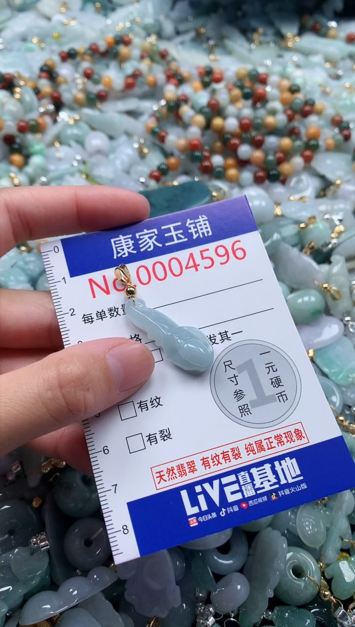 翡翠未镶嵌吊坠(不含链)4596