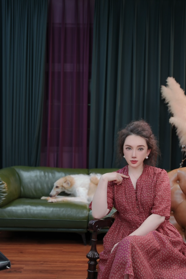 和润立亨夏季新款中袖小红花连衣裙