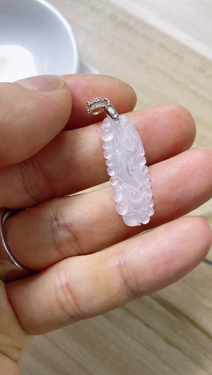 翡翠未镶嵌颈饰20天然缅甸翡翠A货泡泡龙