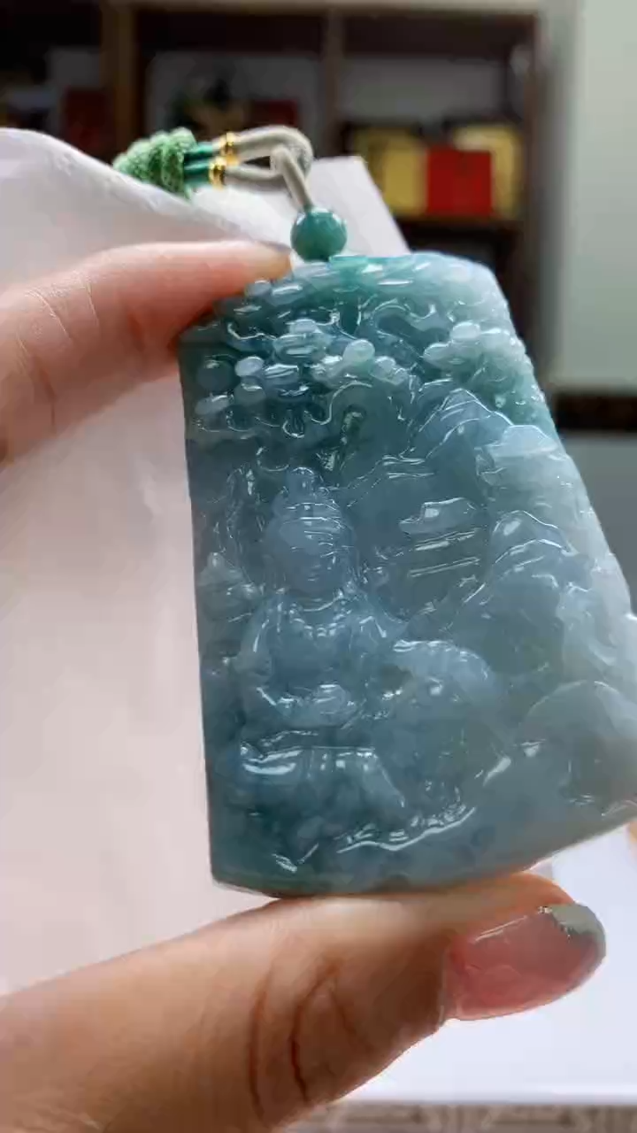 定制翡翠未镶嵌1105jj-毛货挂件18