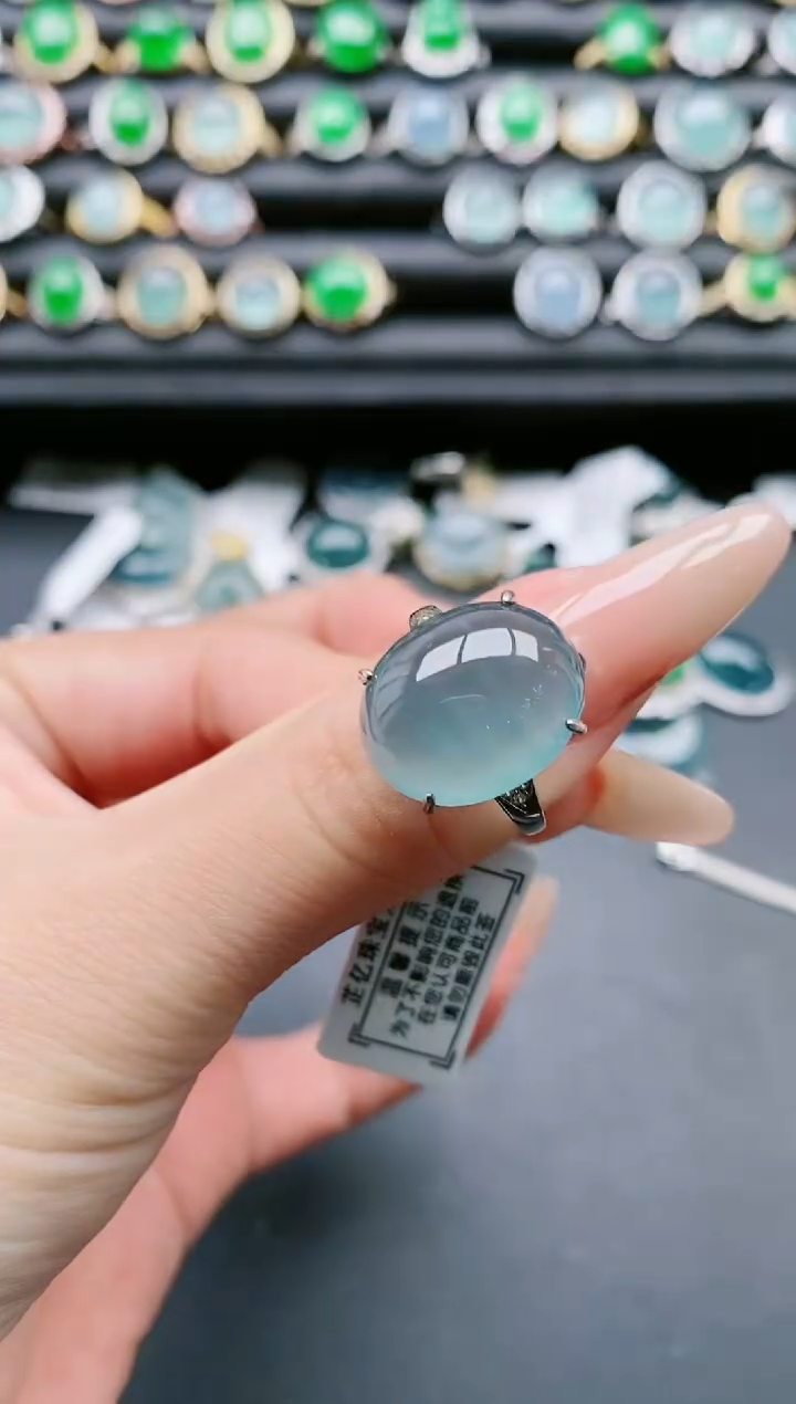 【闪购商品】翡翠戒指银S925镶嵌11111111