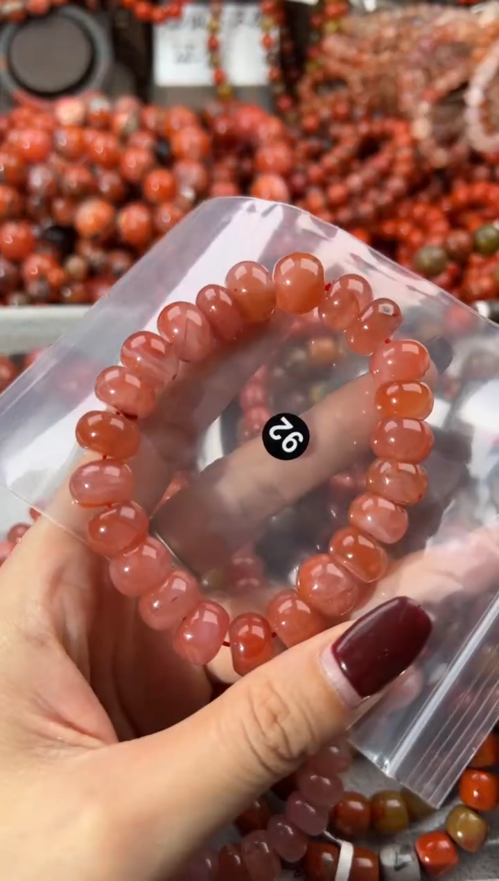 未镶嵌手串南红玛瑙12+