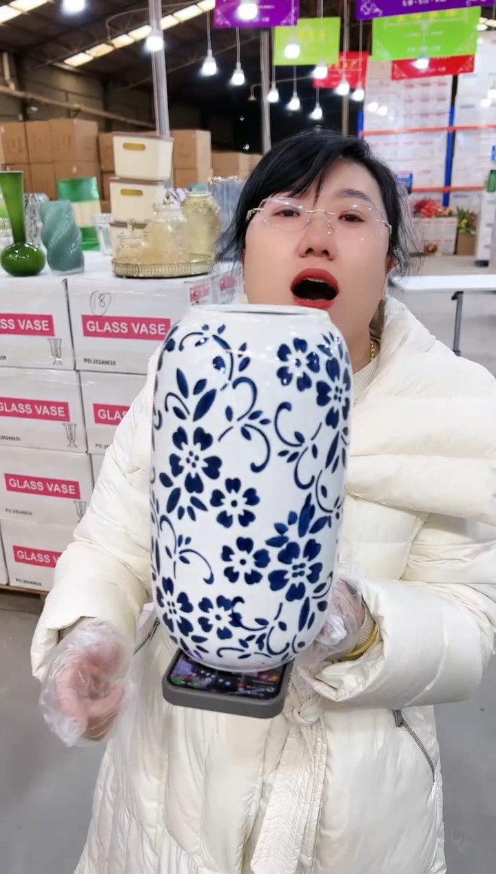 【闪购商品】琉璃青花瓷鹅蛋