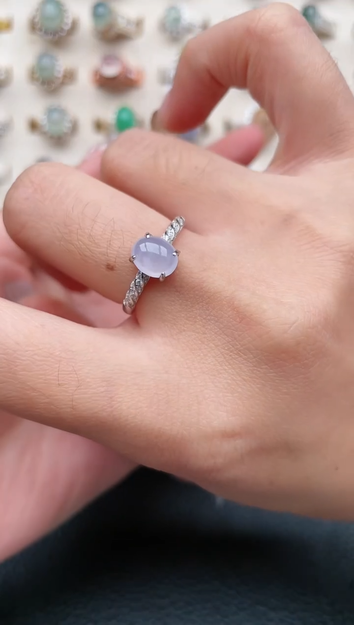 【闪购商品】翡翠戒指银S925镶嵌1111