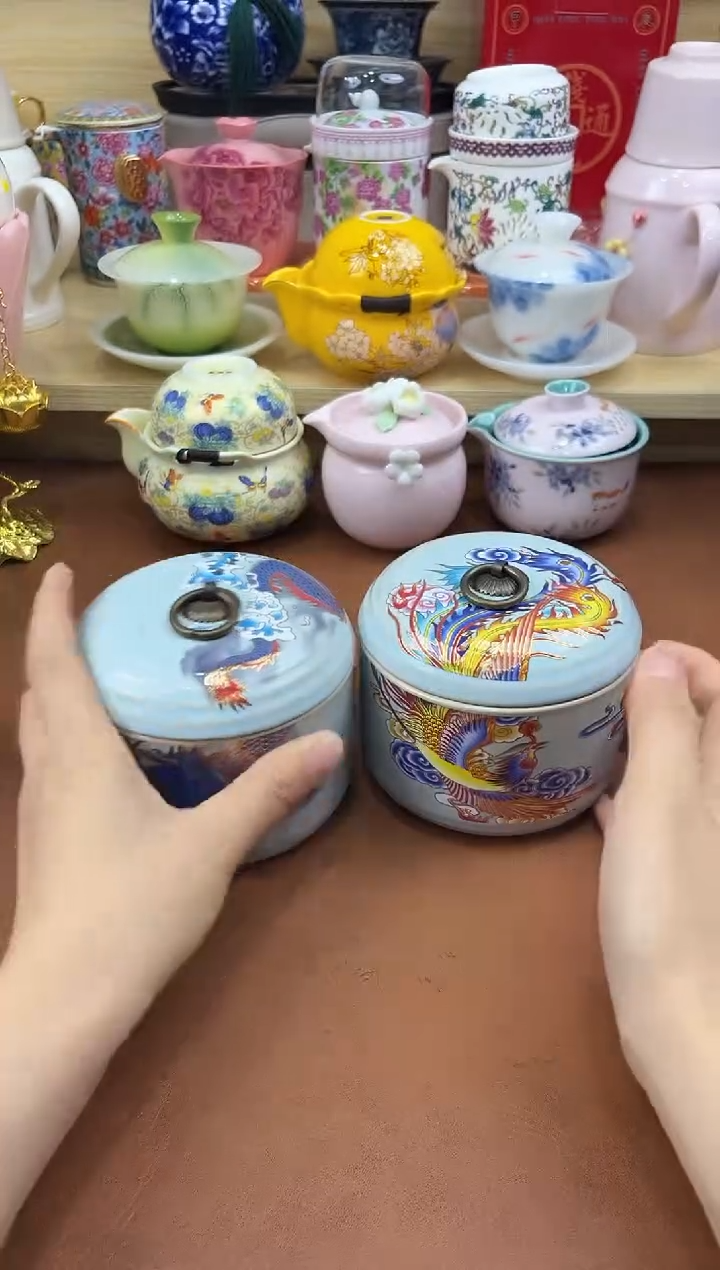 陶陶瓷茶具摆件旅行套组