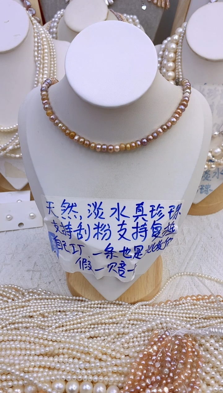 淡水珍珠钛钢颈饰X13