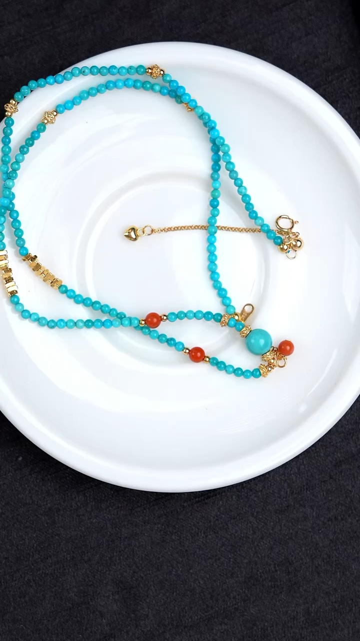 未镶嵌绿松石项链【娇娇专属】绿松石项链 XZ1014BZ