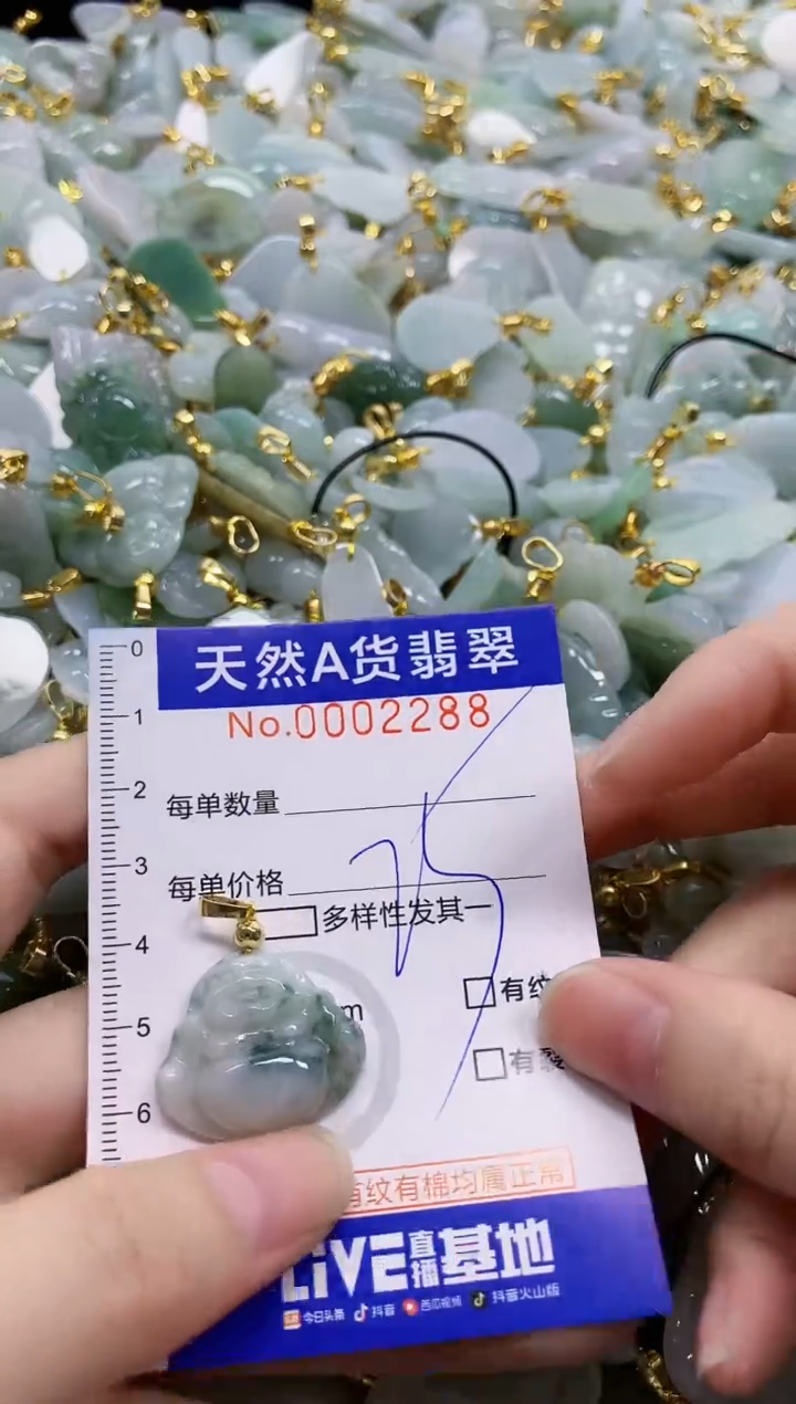 颈饰未镶嵌翡翠天然A货翡翠