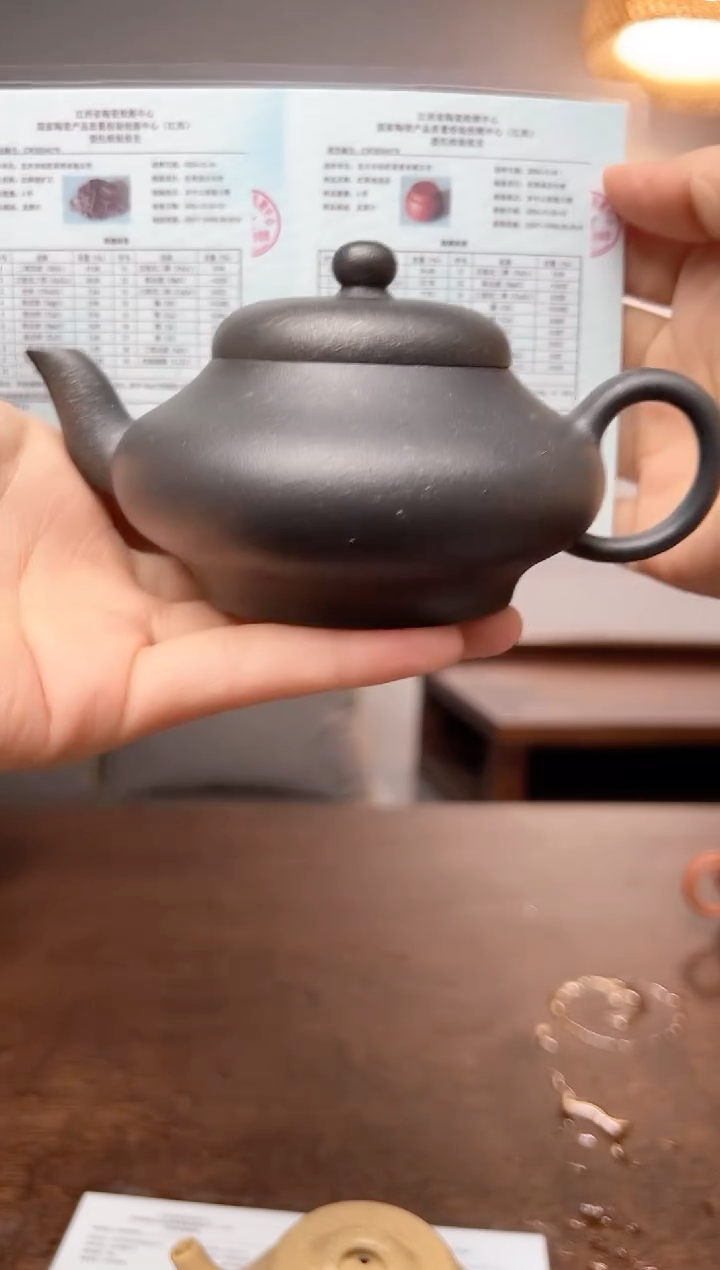 茶壶紫砂还原烧虚扁
