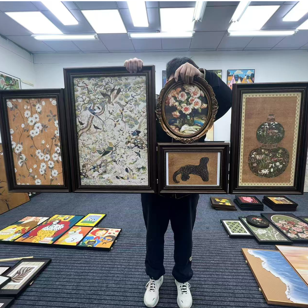 新中式葫芦装饰画适用于入户玄关走廊卧室客厅现代装饰画LHJ089