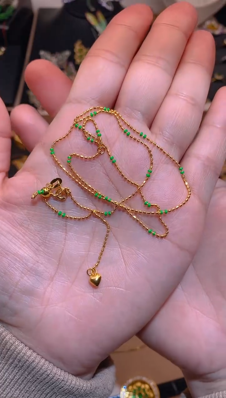 【闪购商品】翡翠吊坠(不含链)银S925镶嵌项链