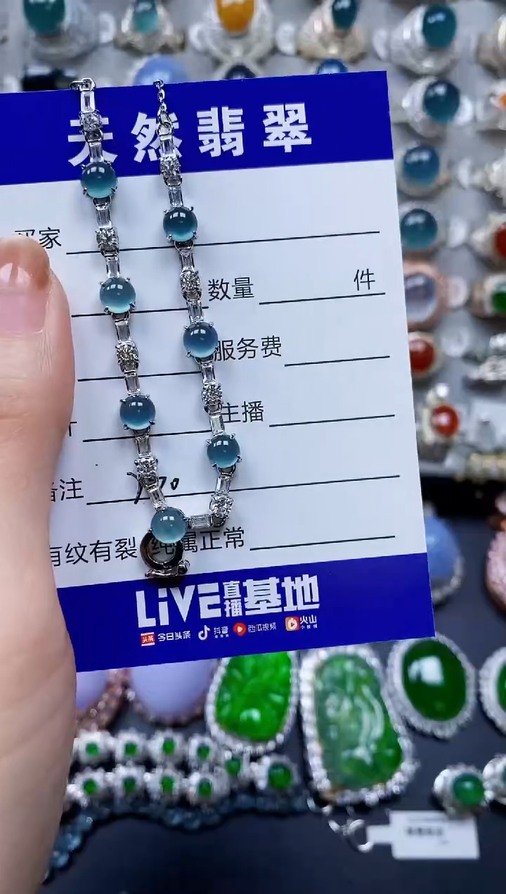 【闪购商品】翡翠颈饰银S925镶嵌0230