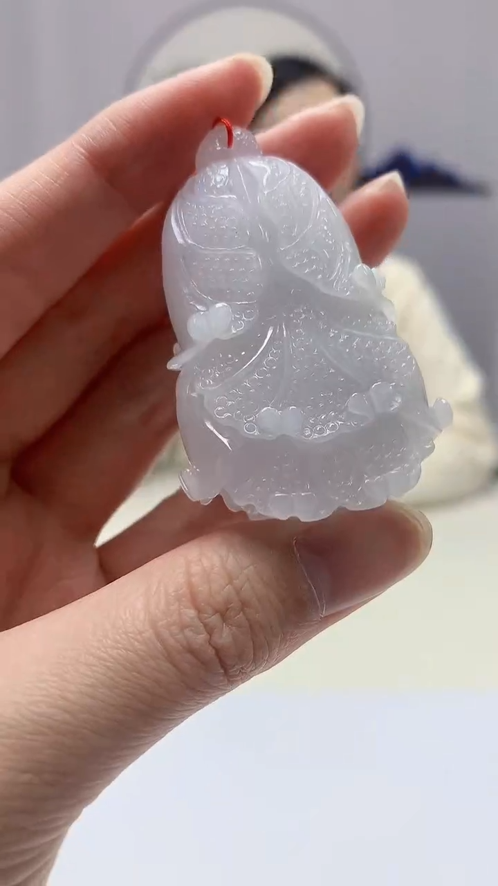 【闪购商品】定制翡翠未镶嵌4852zm-毛货挂件44