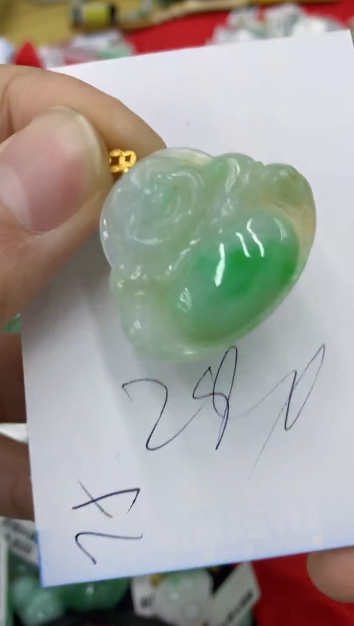 【闪购商品】翡翠颈饰18K金镶嵌号链接1111111