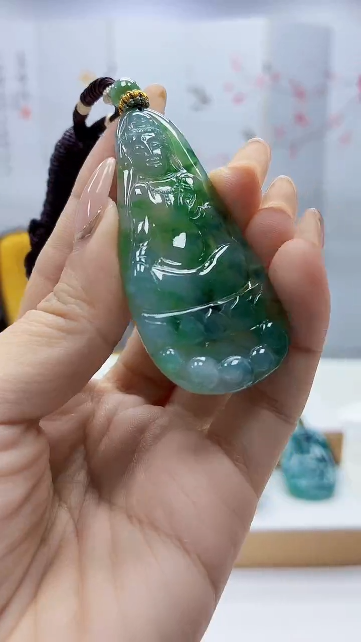 未镶嵌定制翡翠5028ty-毛货挂件57