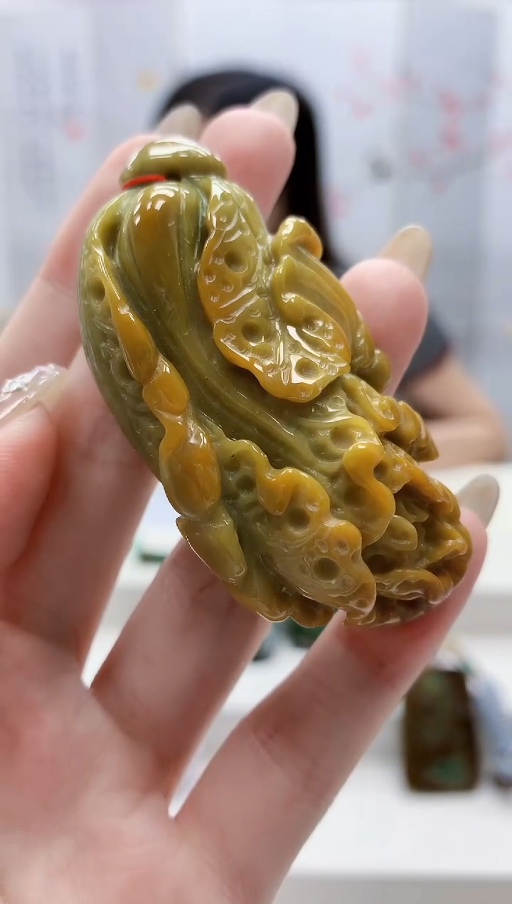 未镶嵌定制翡翠4852jw-毛货挂件33