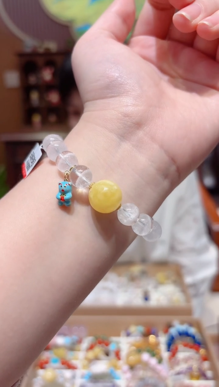 【闪购商品】水晶手串18K金镶嵌设计款珠串