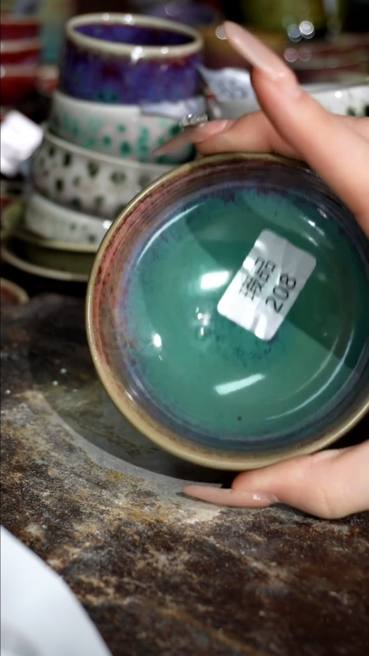 摆件精品窑变钧瓷茶器