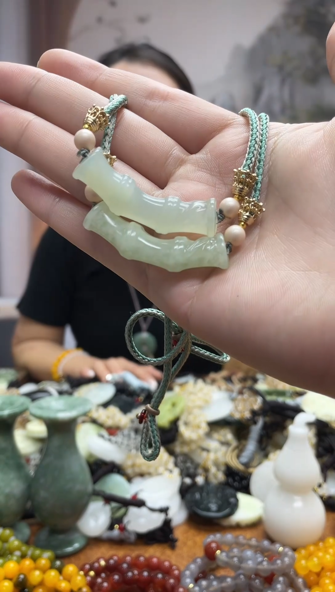 未镶嵌岫玉吊坠多样性发货拍一发一