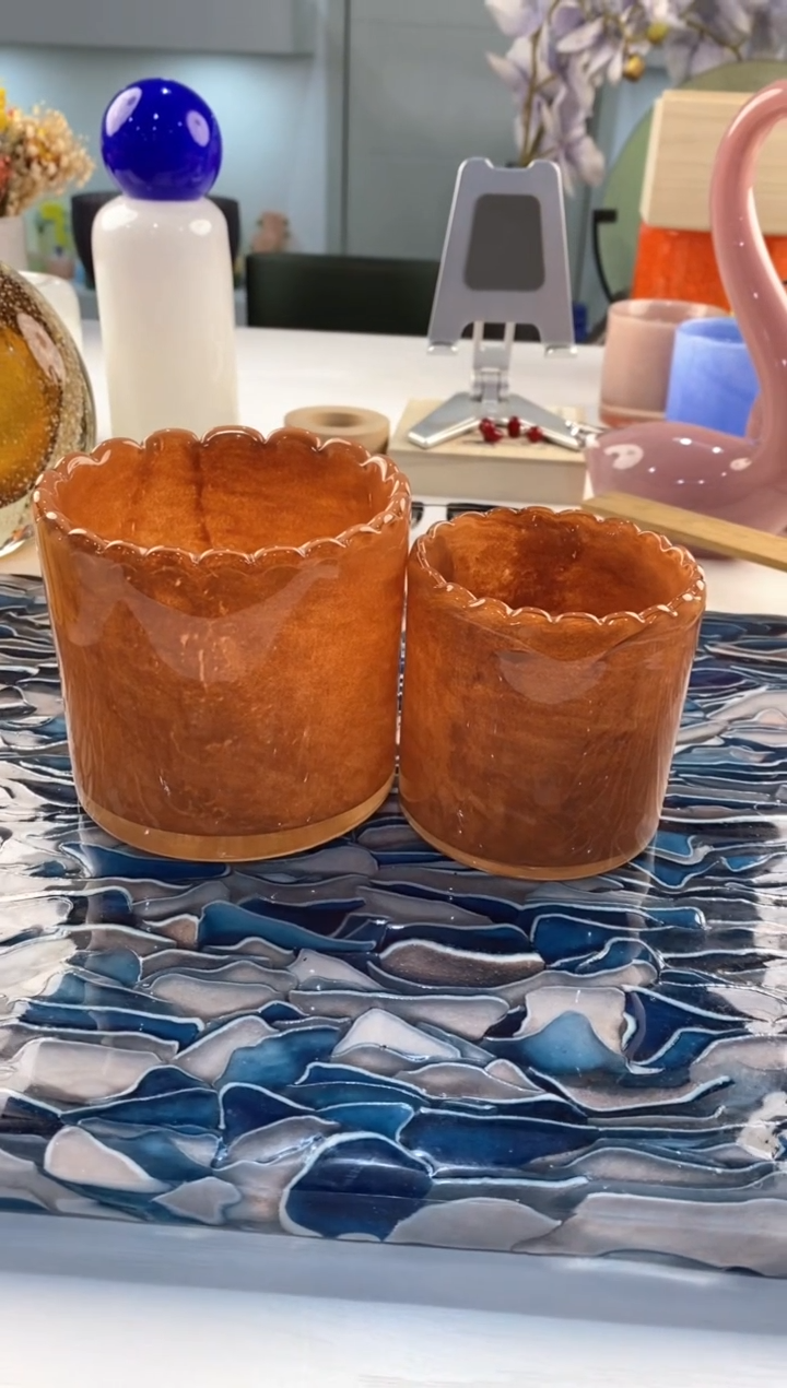 【闪购商品】琉璃慕忆家花瓶一对