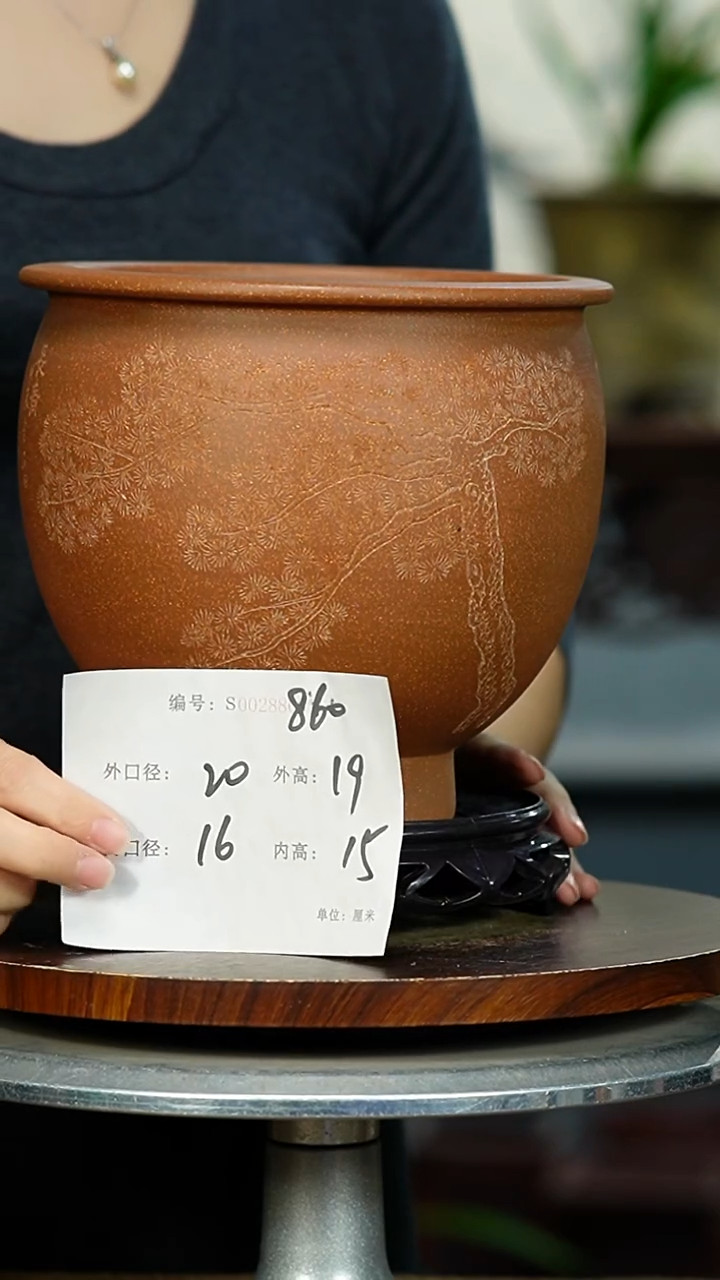 紫砂花盆860+S紫砂花盆紫砂