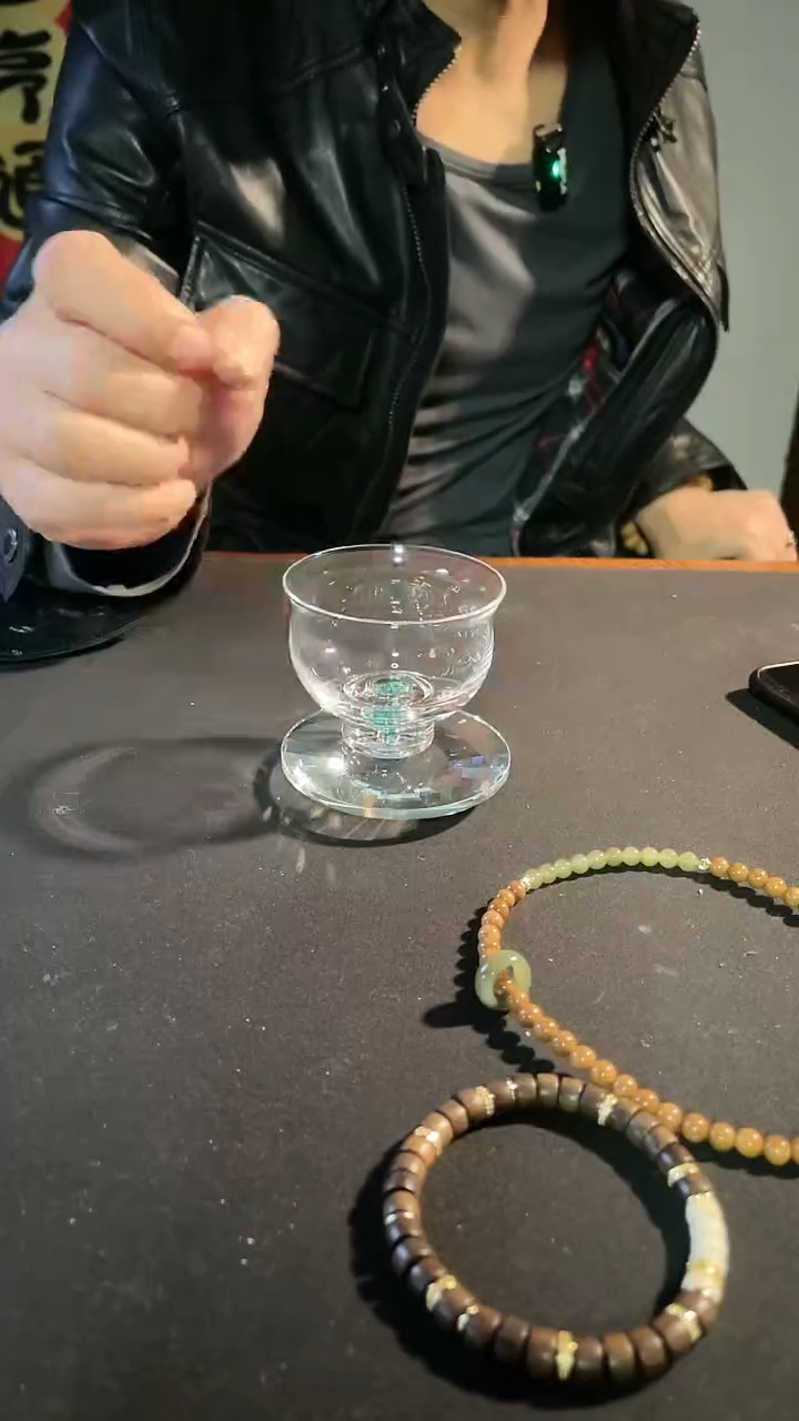 水晶品茗杯翠微杯
